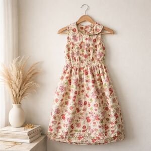 Vintage 90's April Cornell "Cornelloki" Floral Dress Girls Size 9/10